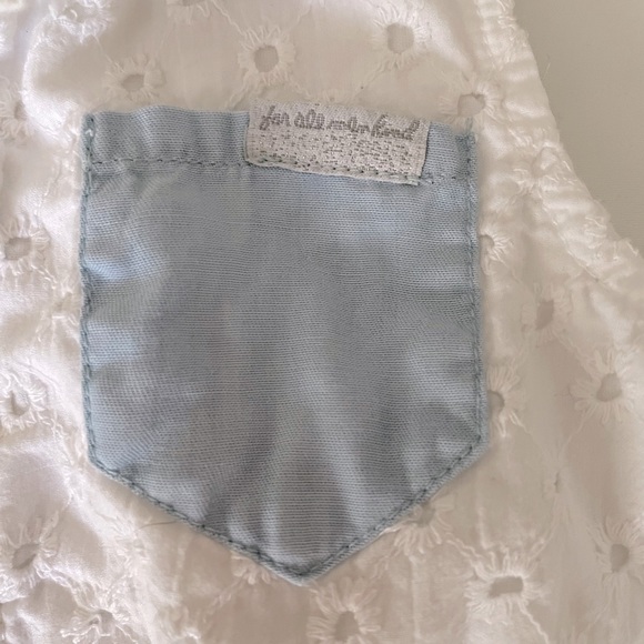 For All Mankind size 18 mos one-piece white summer outfit - Picture 3 of 8